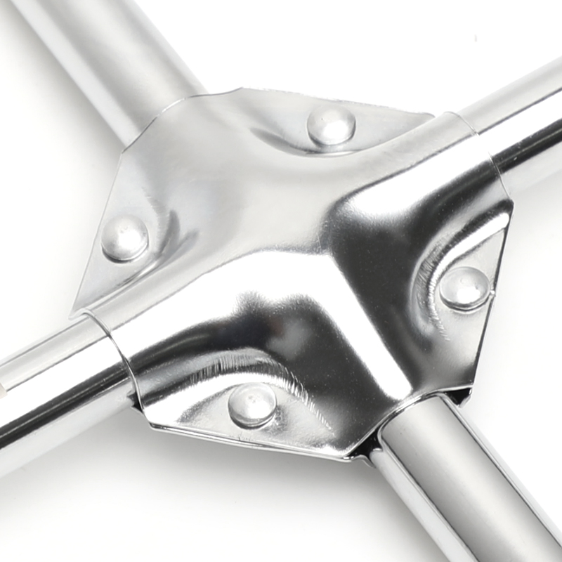 14inch 4-Way Wheel Nut Cross Spanner Wrench with Clip 17mm 19mm 21mm 1/2" Three Sockets for Car Tire Repair