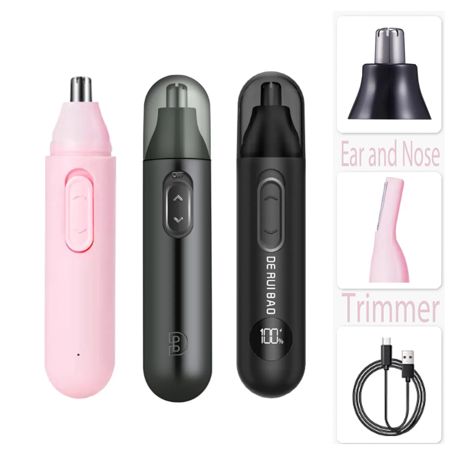 Safe & Smooth Rotary Shaving Technology Nose Hair Trimmer