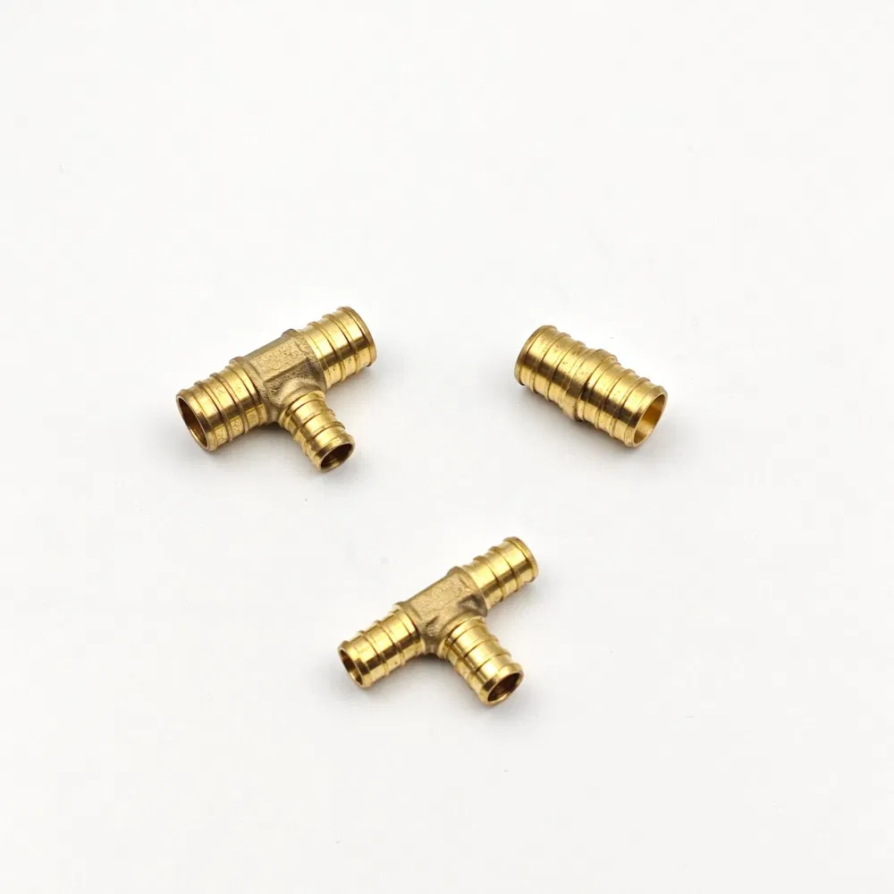 China Pex Pipe Fitting Elbow Coupling Reducer Socket Brass Fitting Tee for Plumbing and Pex Pipe Materials