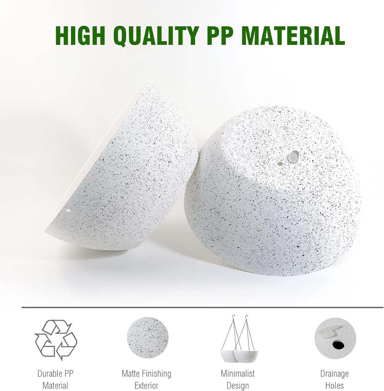 Горшки подвесные пластиковые большие для растений