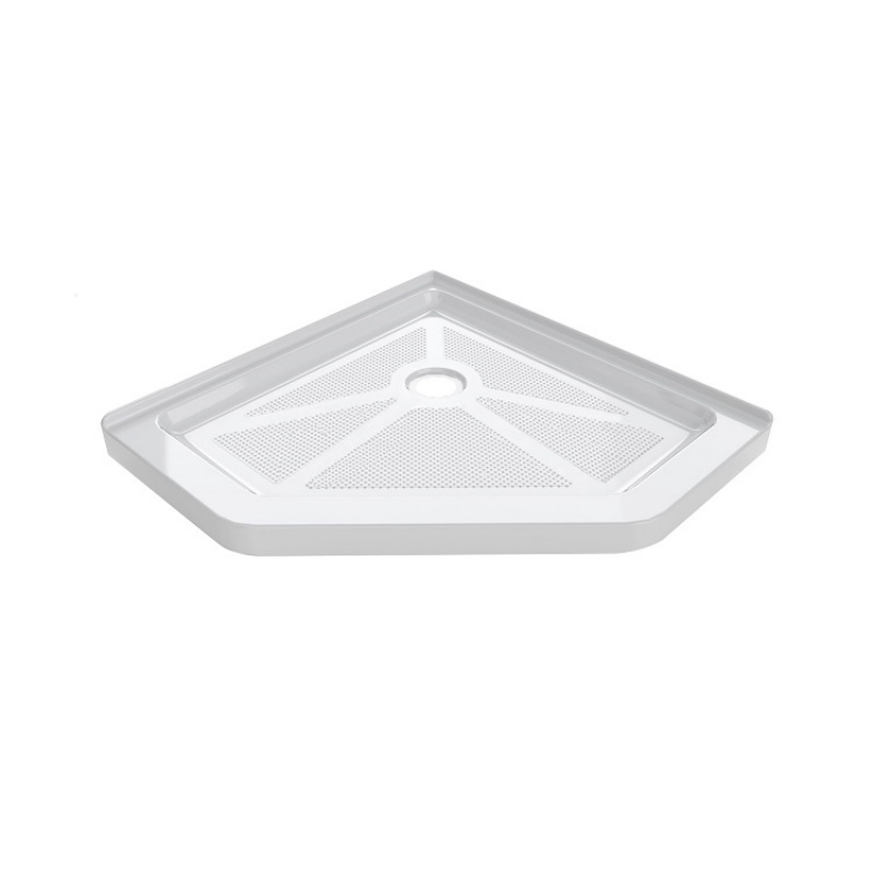 Factory Direct 40*40 Inch Bathroom Quick Drain Double Threshold Acrylic Shower Base