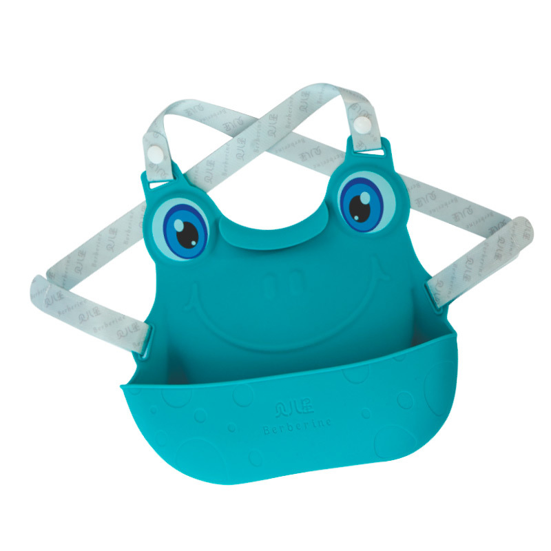 China Manufacturer Custom Logo Waterproof Child Bibs Food Grade Silicone Baby Bib