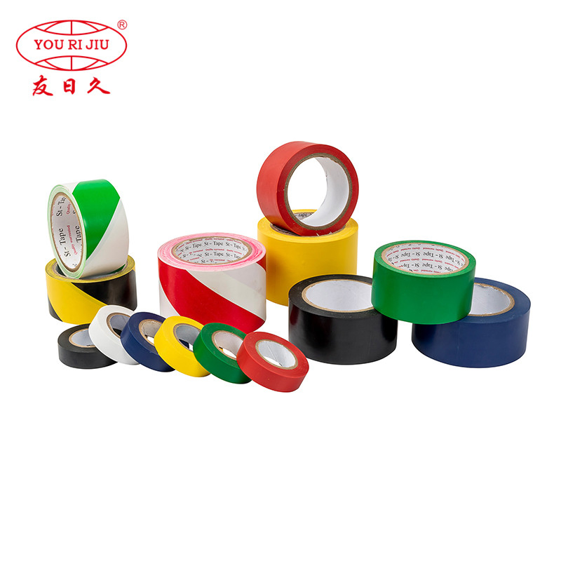 Youyi Group Insulation 150mic Black Electrical Shiny Matt Floor Marking PVC Tape Log Roll