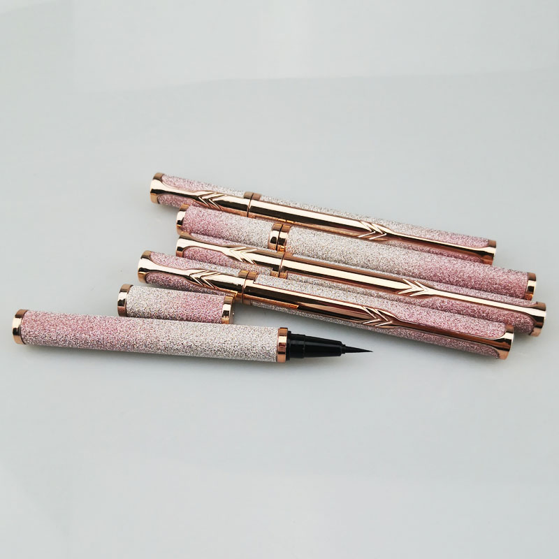 OEM Gradient Pink Non Smudging Waterproof Long Lasting Dry Cool Black Eyeliner Makeup