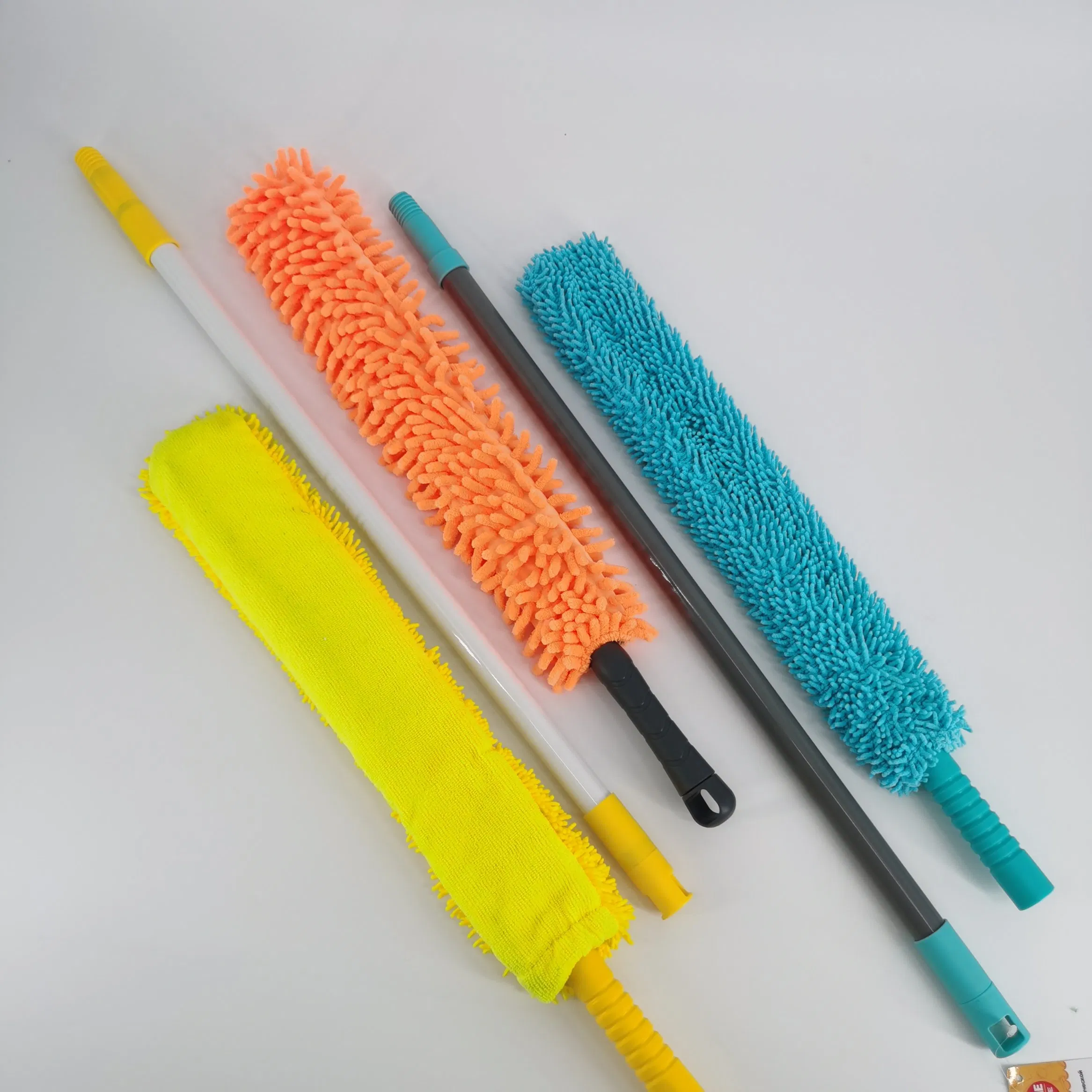 Retractable Gap Dust Cleaner Extension Retractable Household Cleaning Pole Rod Microfiber Cleaning Fan Duster