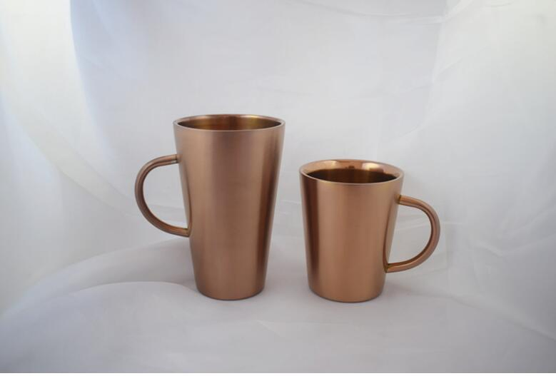 Медная кружка для кофе 12 oz, двойные стенки