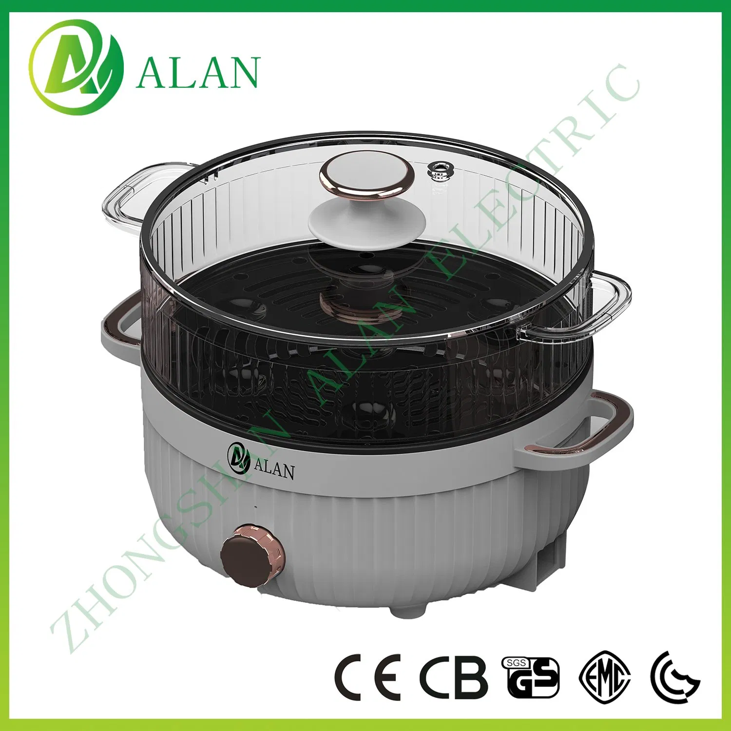 Fast Cook Electric Multipurpose Hotpot Cooker Mini Kitchen Appliance Multifunction Stew Stir-Fry Boil Cooker