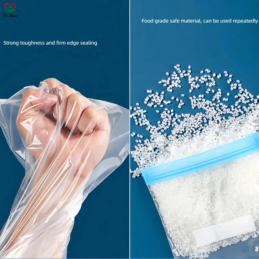 Waterproof Plastic PE Toys/Garment/Shoe Storage Ziplock Bag with Writable Block