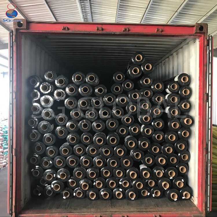 China Factory Wholesale 6FT 12FT 15FT Black PP Woven Weed Mat for Garden