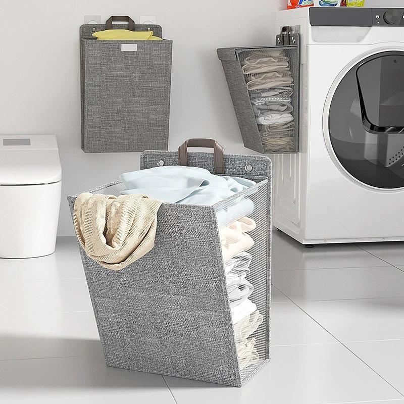 Household Organizer Foldable Wall Hanging Laundry Hamper