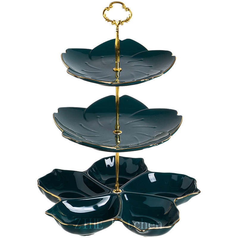 Nordic Multi-Layer Ceramic Fruit Tray, Afternoon Tea Dessert Table, Cake Tray