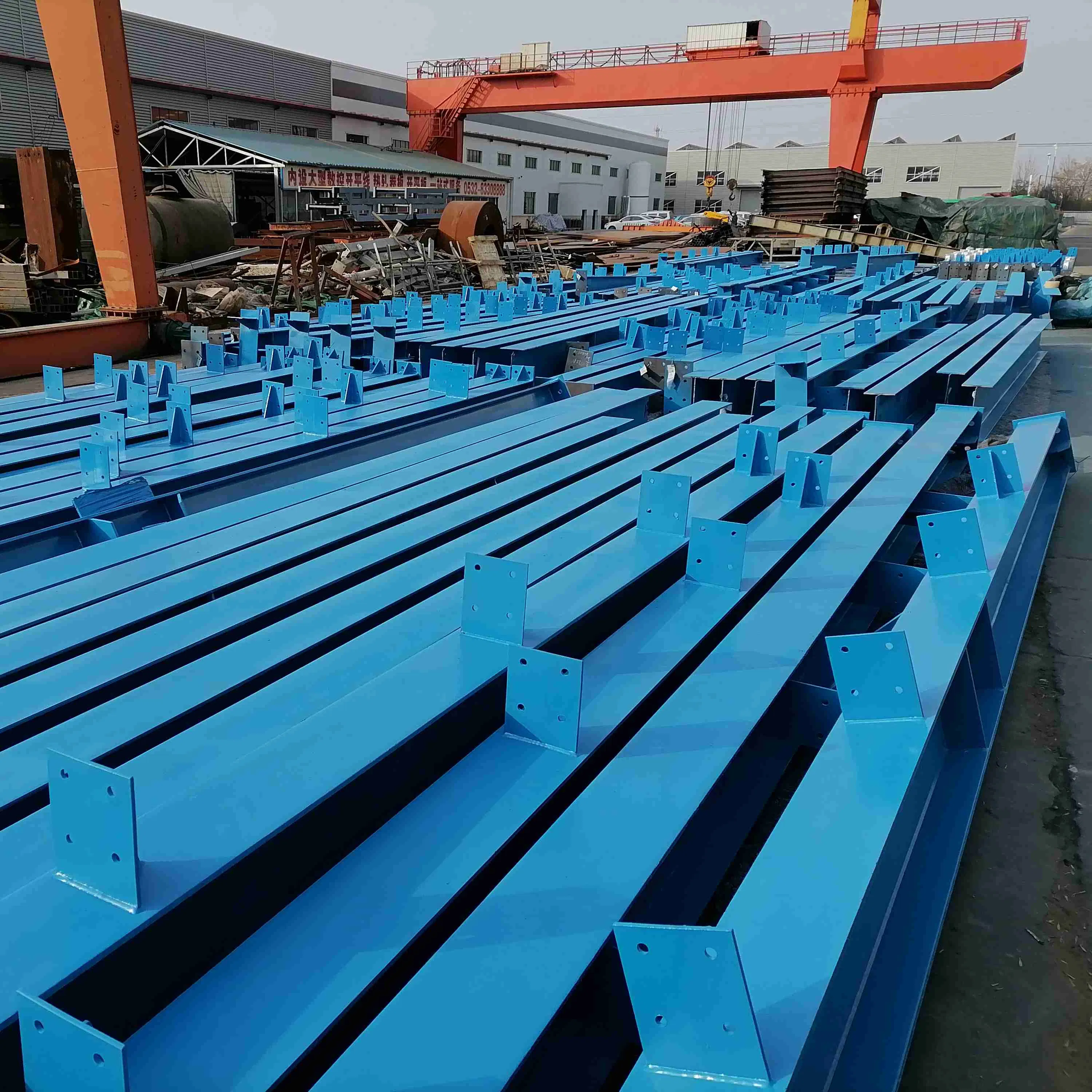 Prefabricated Steel Structure Frame Steel Construction Column Beam
