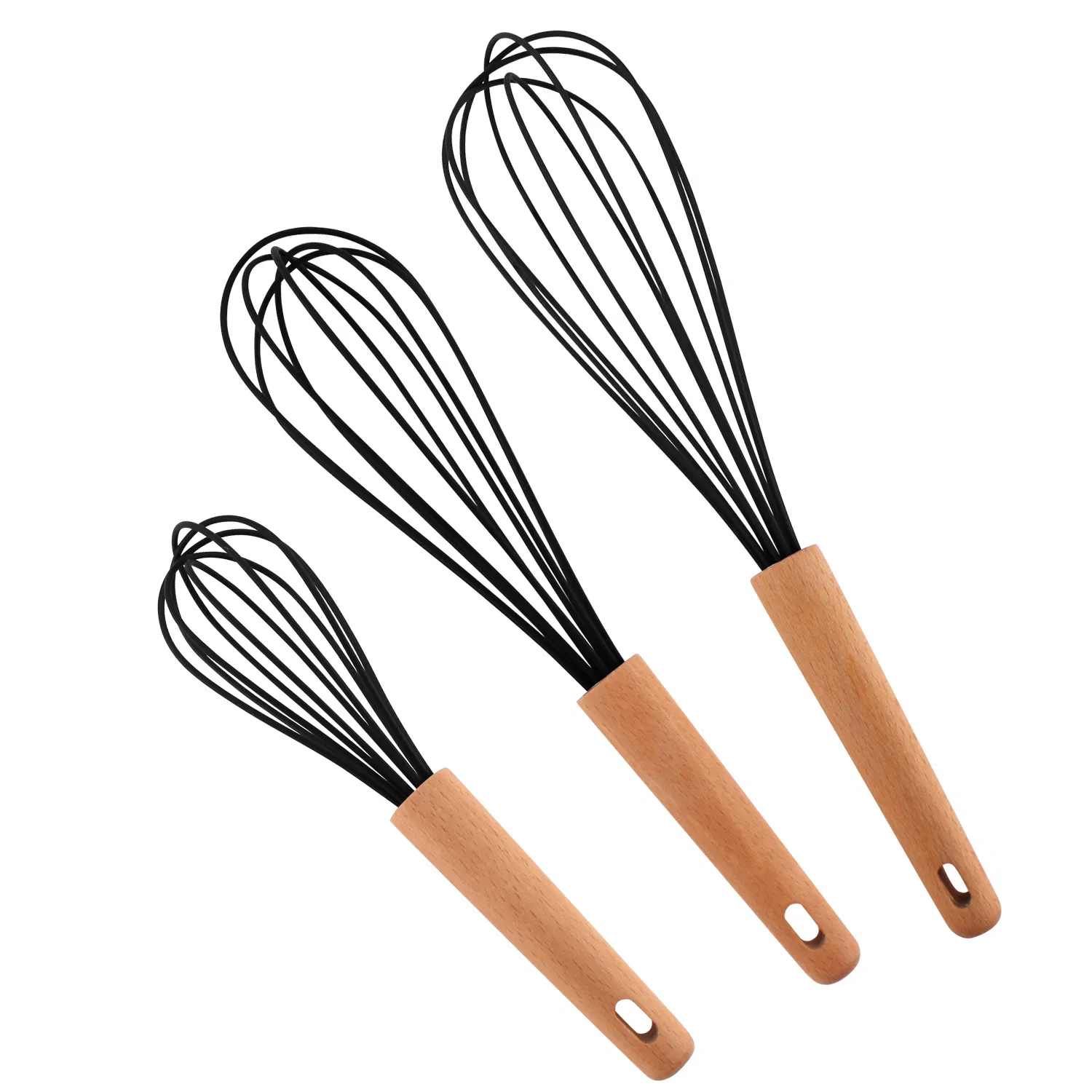 Hand-Held Silicone Whisk Cake Baking Tools Manual Whisk Modern Simple Whisk Household Whisk