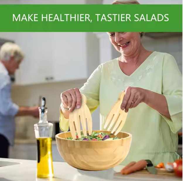 Набор деревянных мисок и ложек из бамбука