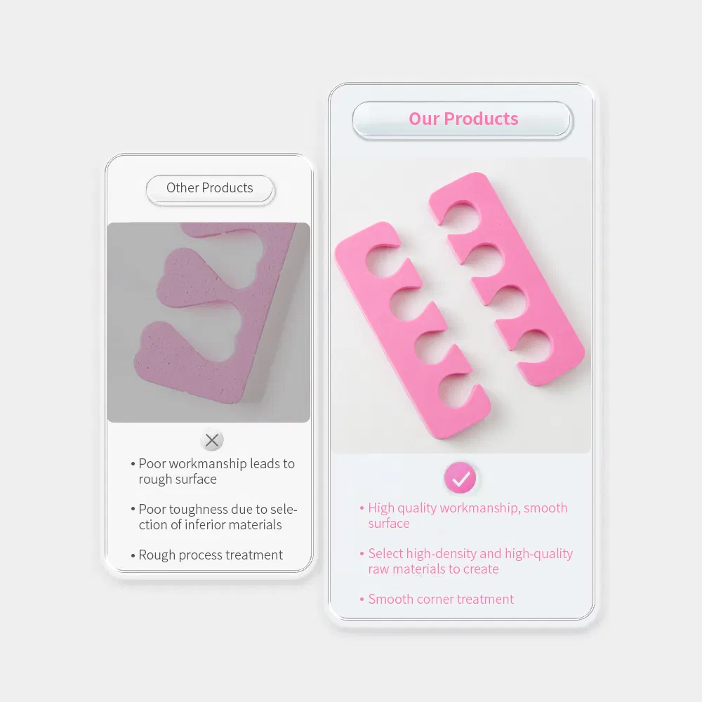 Hot Selling Finger Foot Toe Separator Manicure Nail Art Supplies Soft EVA Sponge Pedicure for Nail Care