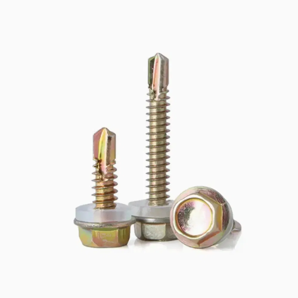 China Wholesale Metal Hex Head Self-Drilling Screw with Plastic Washer DIN7504K