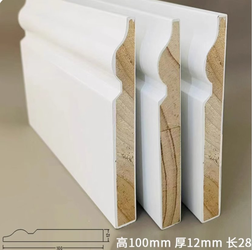 Molduras Pared Decor Home Apartment Decoration Material Strips Jamb Profile Door Window Heater- Frame MDF&PS Moulding Molding Baseboard Primed