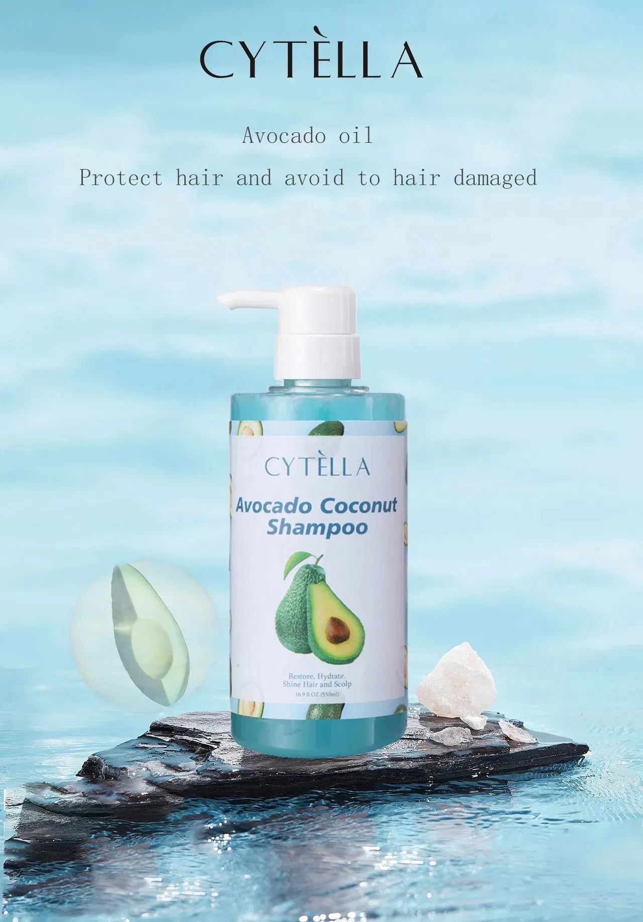 Restores Hydrated Lustrous Hair and Scalp Avocado Coconut Shampoo