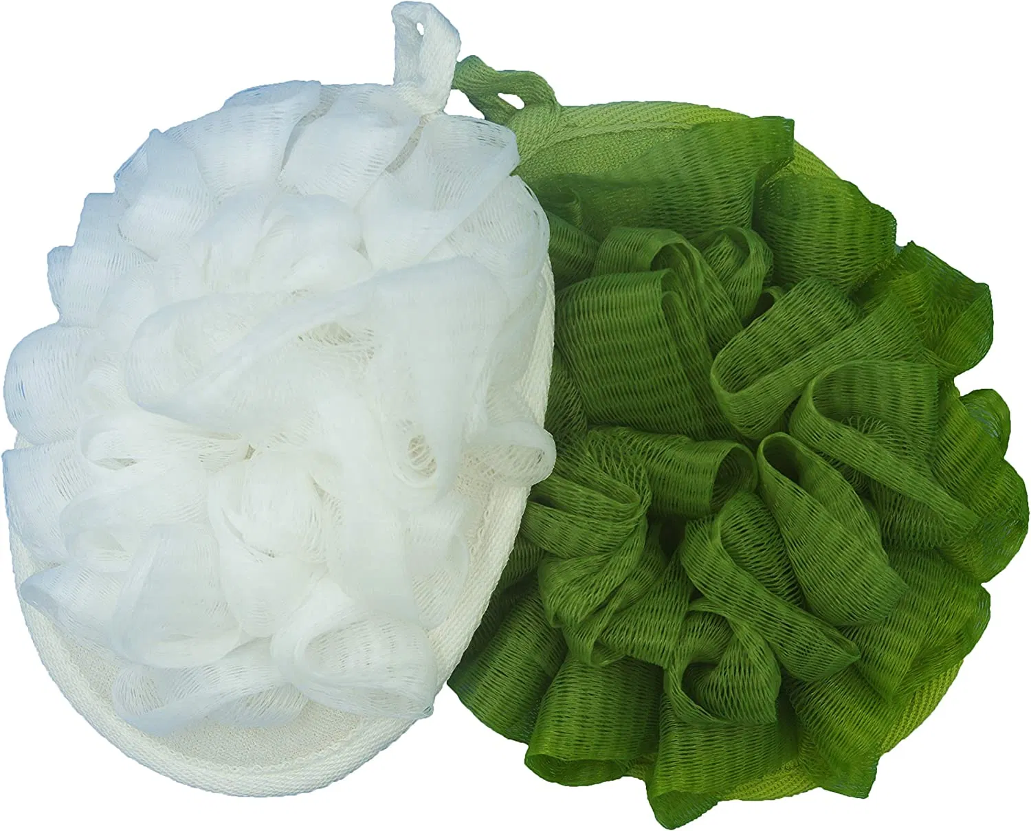 Exfoliating Body Loofah Pad Shower Scrubber Ball Shower Glove with Flower Bath Ball (Multi-color)