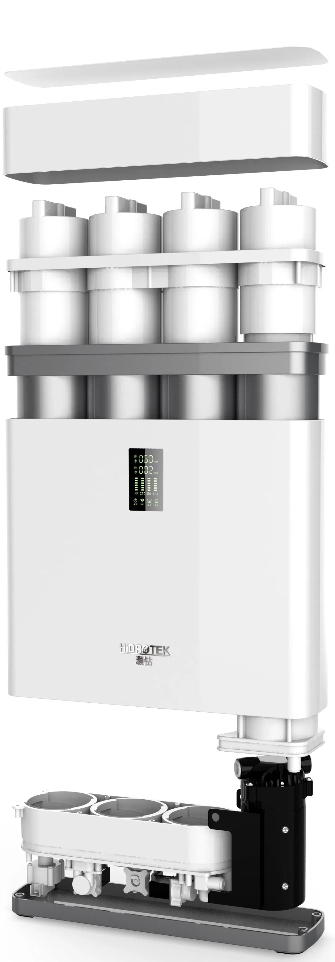 Hidrotek Compact Tankless High Flow Reverse Osmosis Water Filter