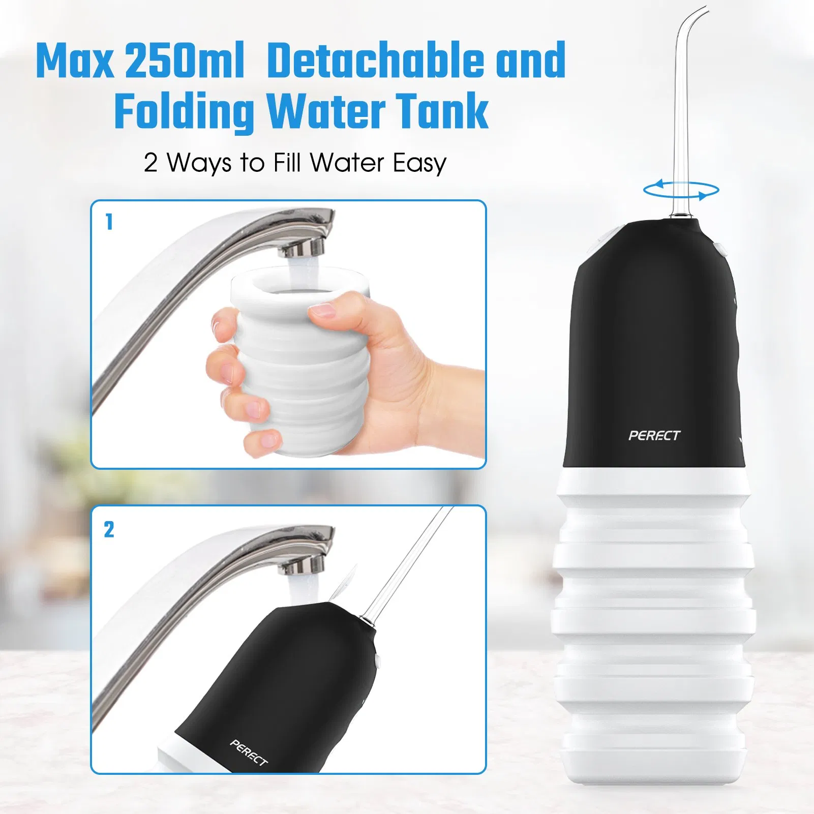 Private Care Teeth Oral Dental Water Flosser with FDA Certification