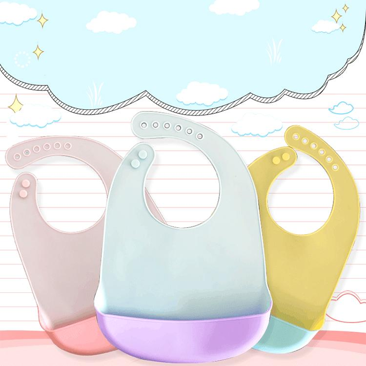 Baby Washable Silicone Waterproof Bib for Baby