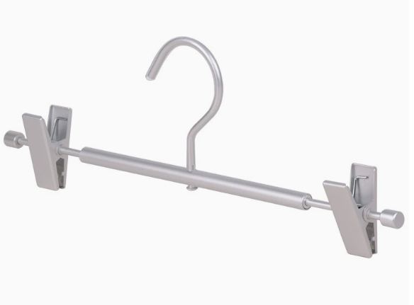 Space-Grade All-Aluminum Clothes Hanger, Non-Marking and Non-Slip Trouser Clip