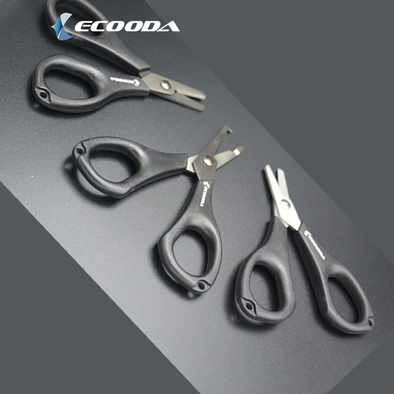 Ножницы рыболовные Ecooda 003, сталь, черные