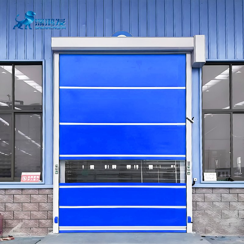 Huizhou Factory Industrial PVC High Speed Door Aluminum Rapid Speed PVC Door for Workshop Use High Fast Door