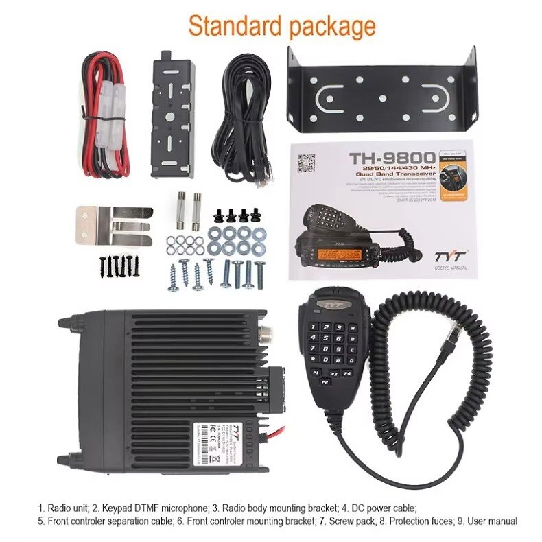 Мобильная радиостанция TYT TH-9800 Plus Quad Band 50W