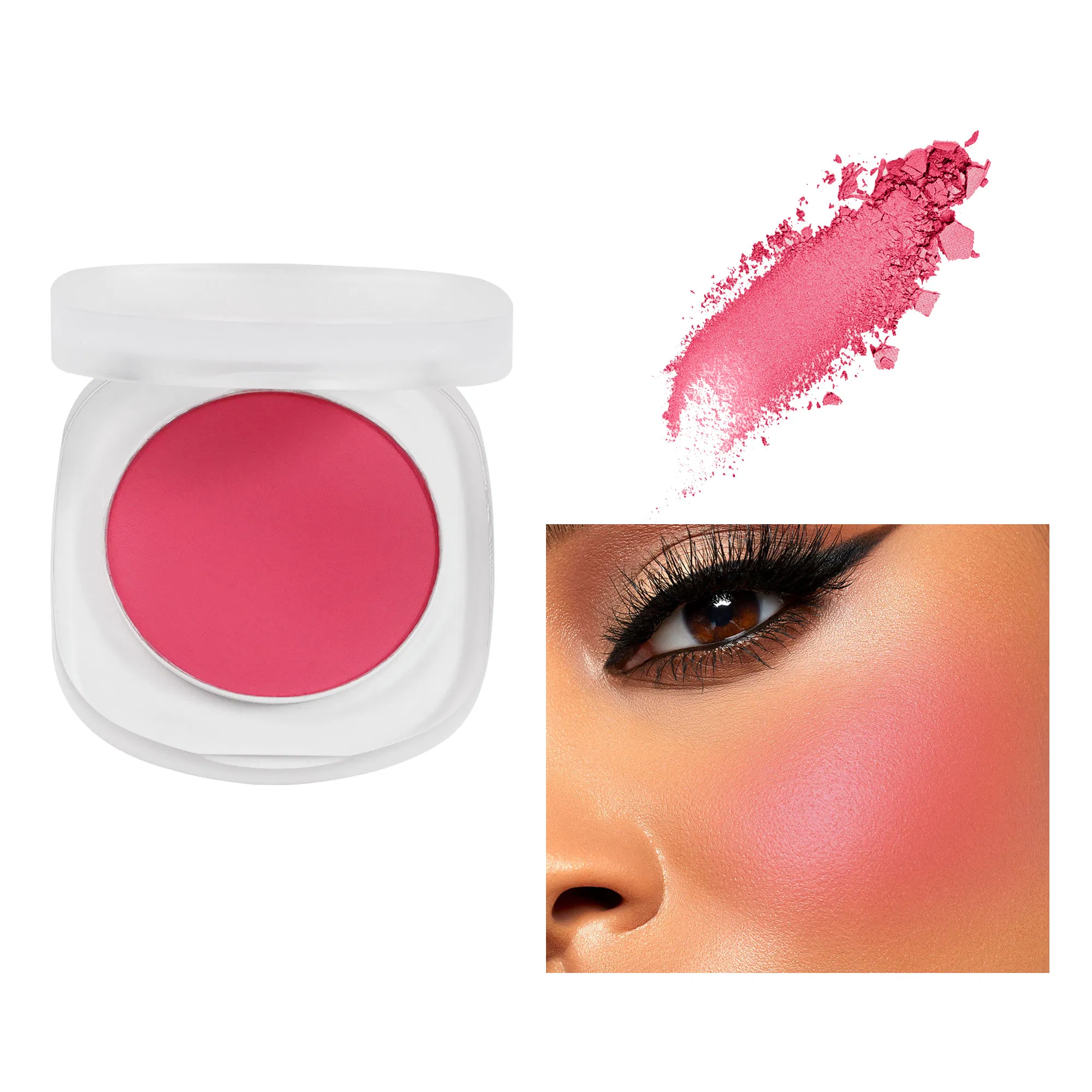 Private Label Best Selling Blush on Pigmented Vegan Face Pressed Powder Blush Custom Makeup Blusher