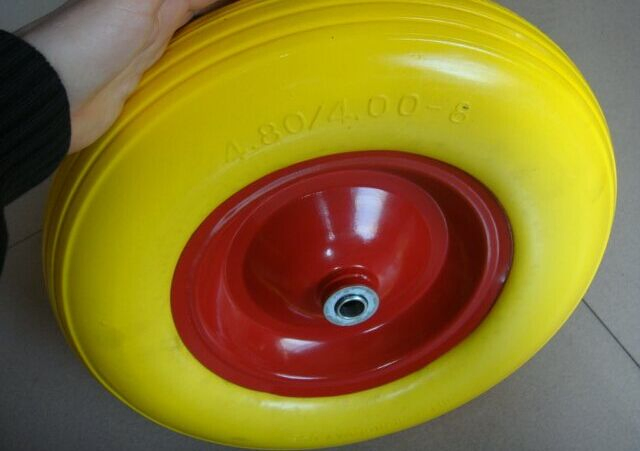 PU 400-8 Wheel Solid Foam Tool Cart Wheel 480/400-8