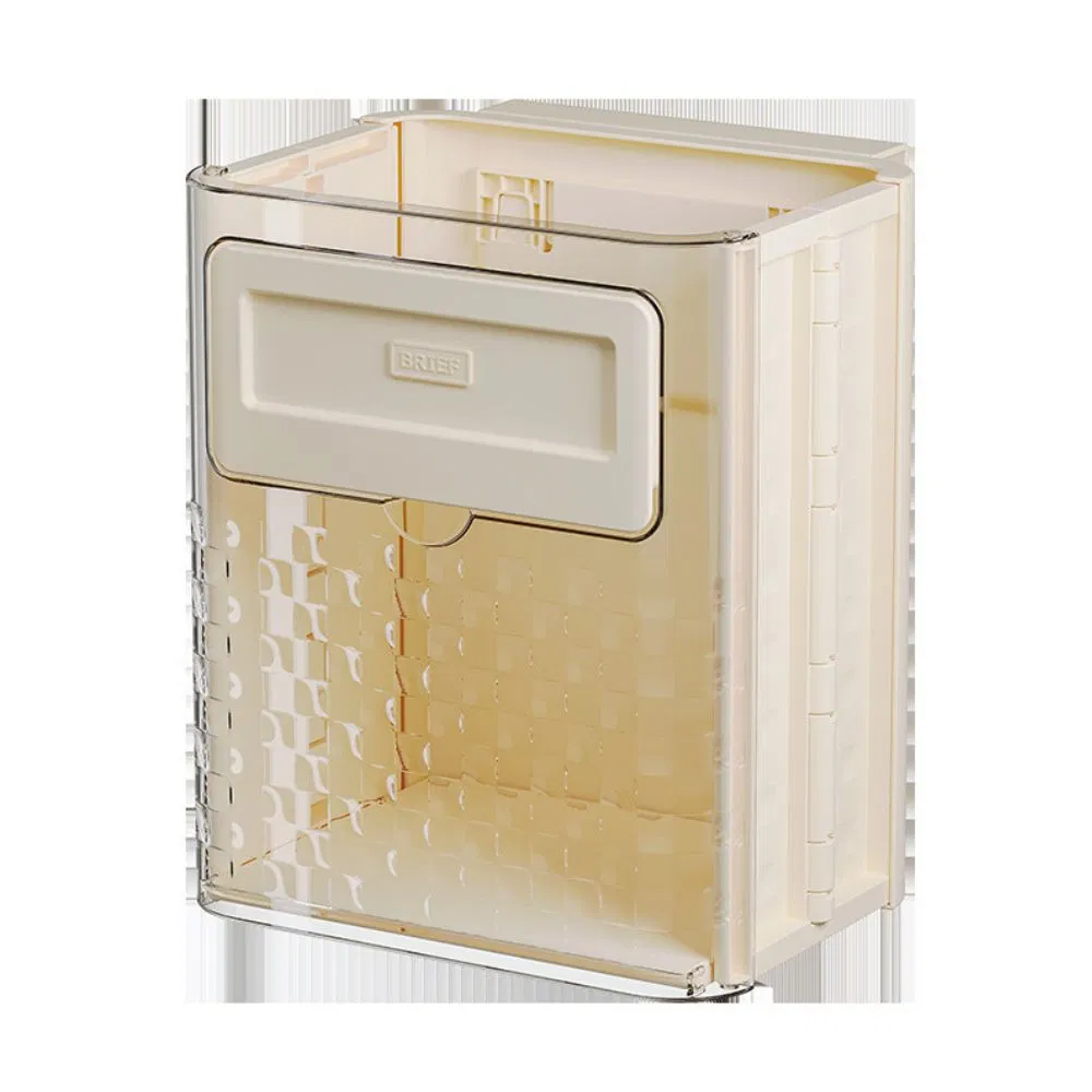 Wall Hanging Kitchen Folding Trash Can Space Saving Bin Mi26912