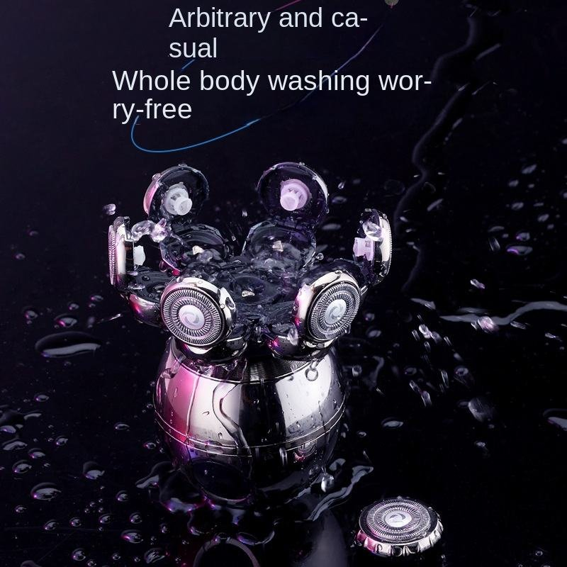 New Generation Rotary Bald Head Shaver-Waterproof Cordless Electric Razor for Grooming Comfort