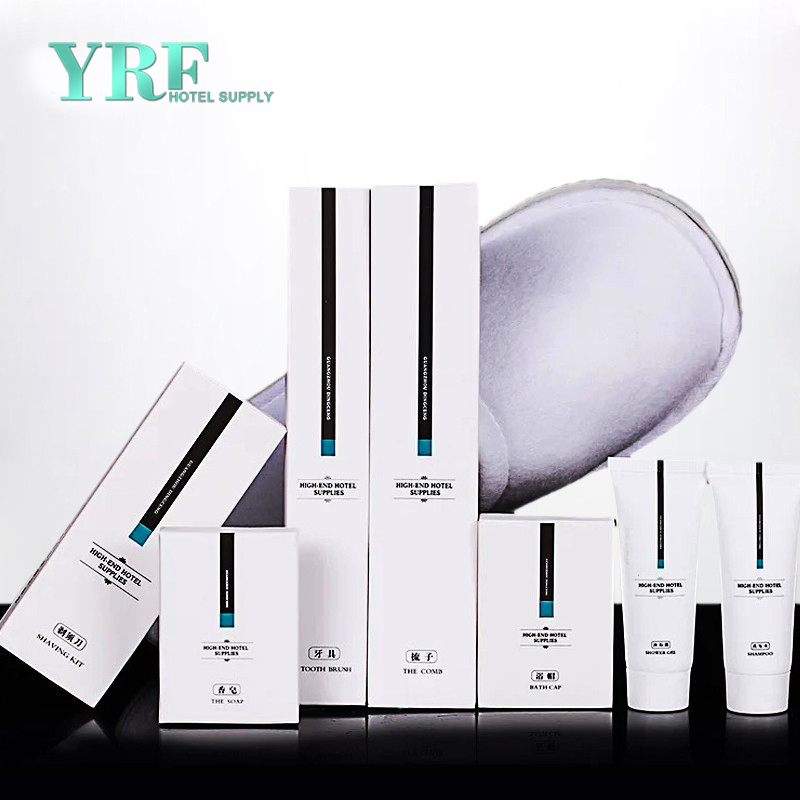 Yrf Hotel Products Disposable 5 Star Hotel Amenities Kits Set Branded Bottle
