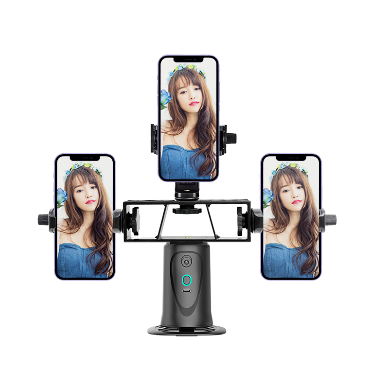 New Product Q9 360 Rotation Live Smart Single Axis Gimbal Stabilizer Auto Face Tracking with Remote Control for Live Vlog Video