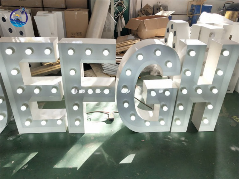 Giant LED Glowing Numbers Graduation Glowing Logo Marquee Letters
