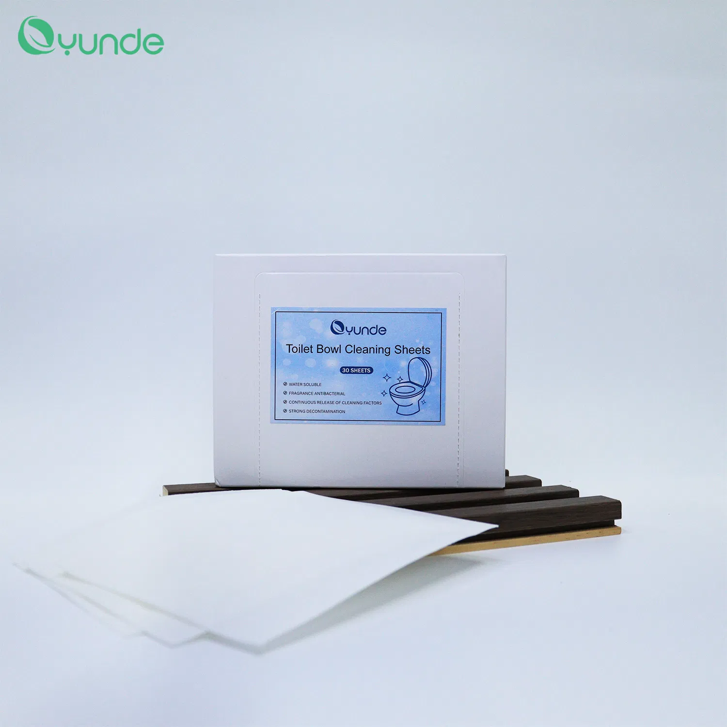 Eco Plastic Free Biodegradable Deodorization Toilet Bowl Cleaning Sheets