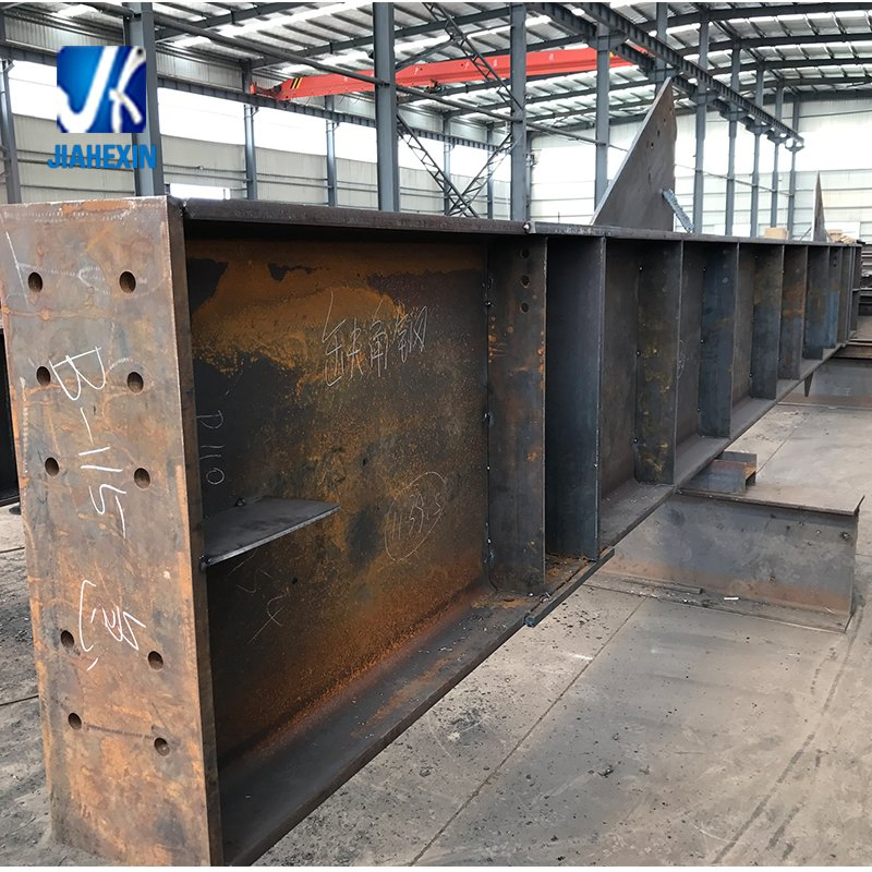 Jiahexin Steel Made Painted Wide Flange Full Penetration Welded Head Stock Bridge Beams with Taper and Transition Joints