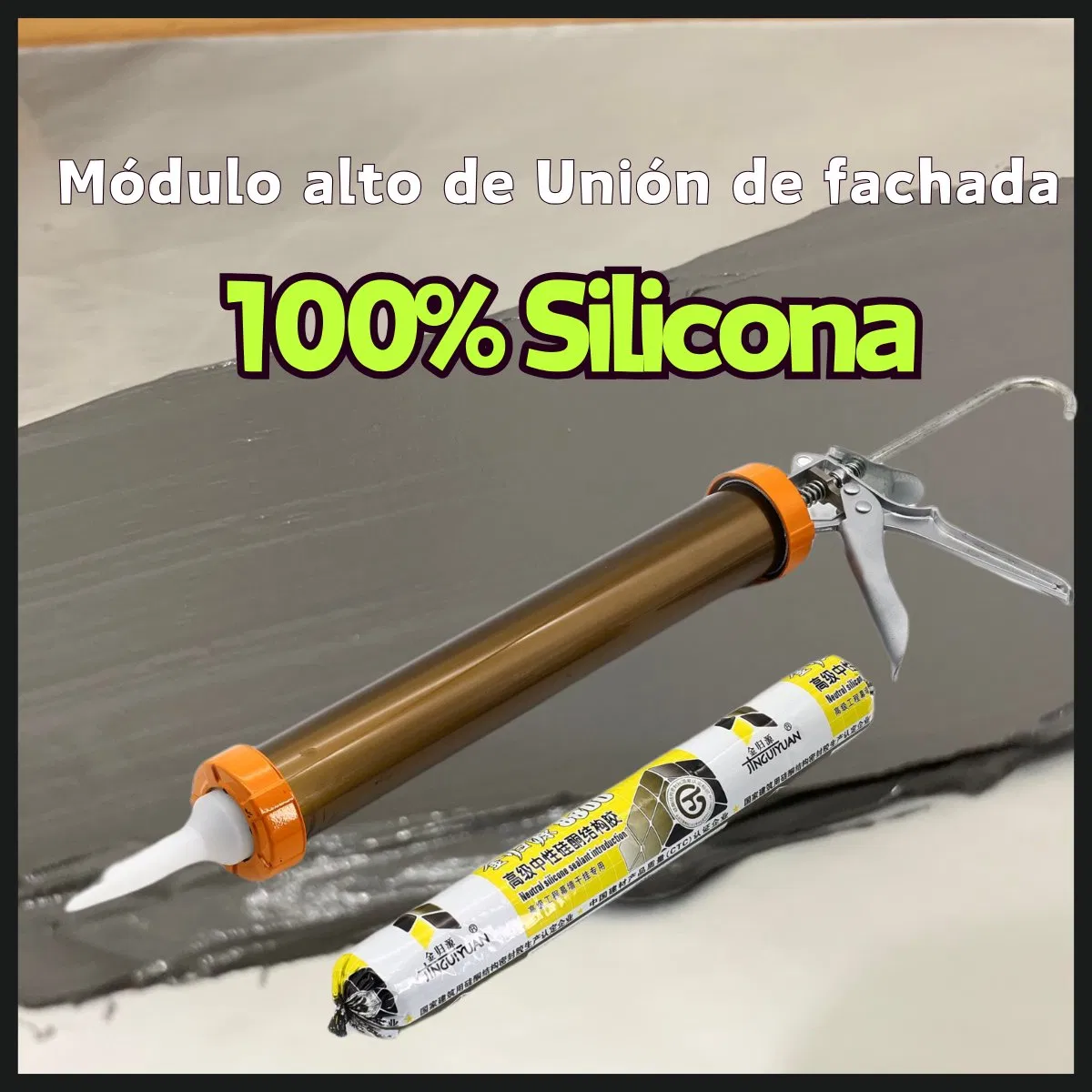 Silicona 100% PARA Muros Cortina, Adhesion Estructural Fuerte Y Duradera