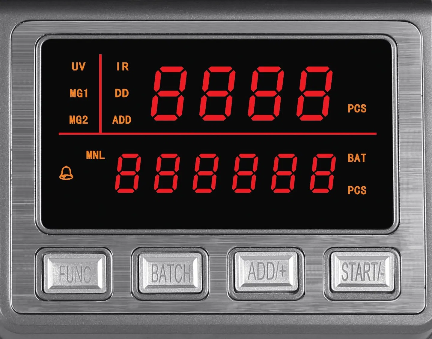 Al-6900t Dual Display Heavy Duty Bank Use Money Discriminator Bill Banknote Cash Counter Currency Counting Machine