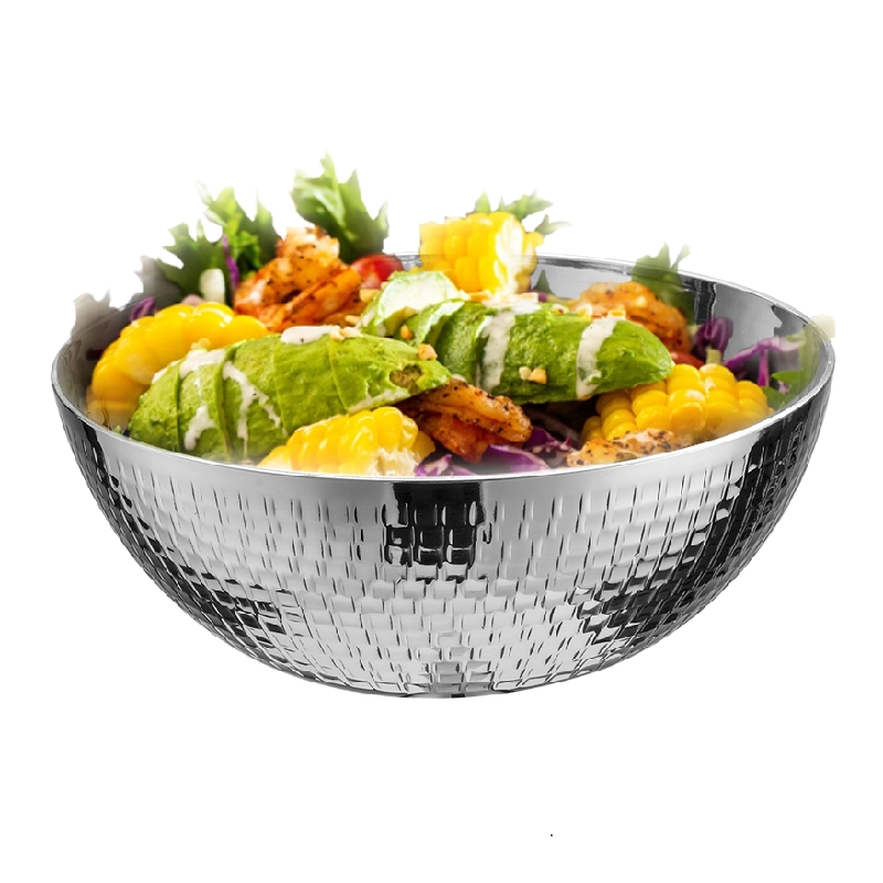 Manufacturer OEM Food Grade Stainless Steel Thick Salad Kitchenware Mixing Bowl