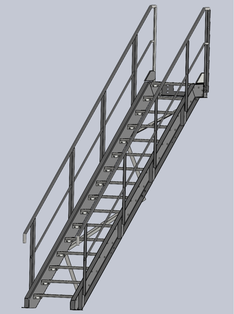 Industrial Stair Parts & Solutions: Manufacturer of Platforms, Posts & Tread Plate