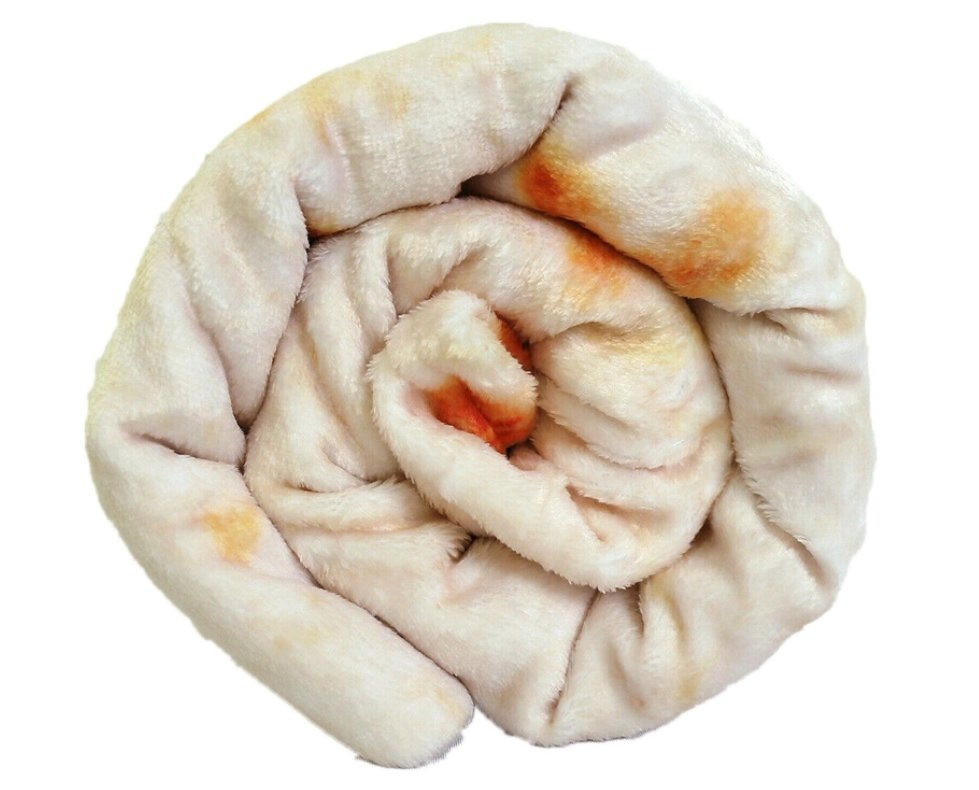 Mexican Fleece Tortilla Christmas Blanket 3D Round Corn Towel Pancake Custom Flannel Blanket