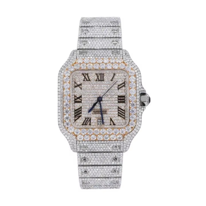 Wholesale Vvs Sport Wrist Diamond Watch Iced out Watch Men Women Cock 1: 1 Moissanite Watch Automatic Mechanical Watch