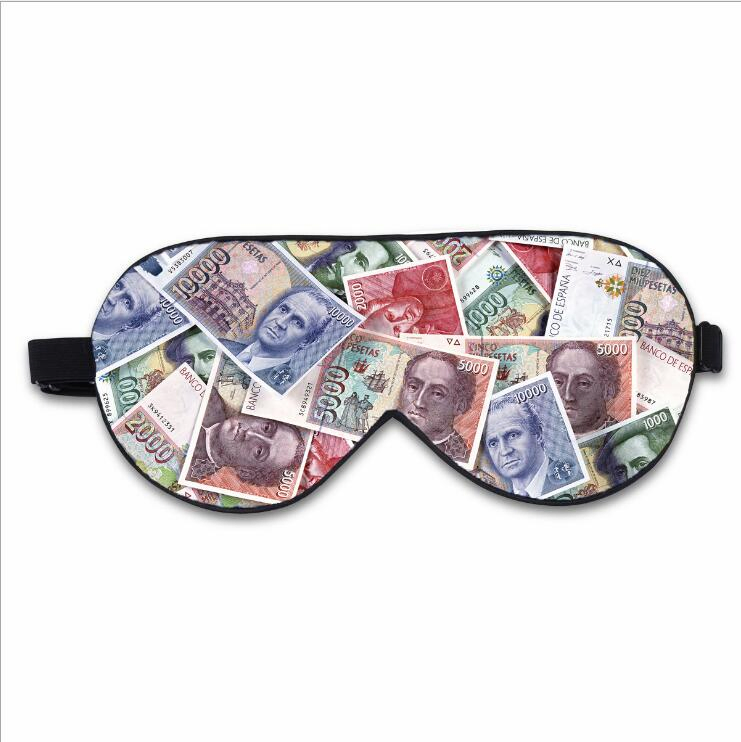 Custom Natural Silk Eye Mask with Digital Printed Patterns