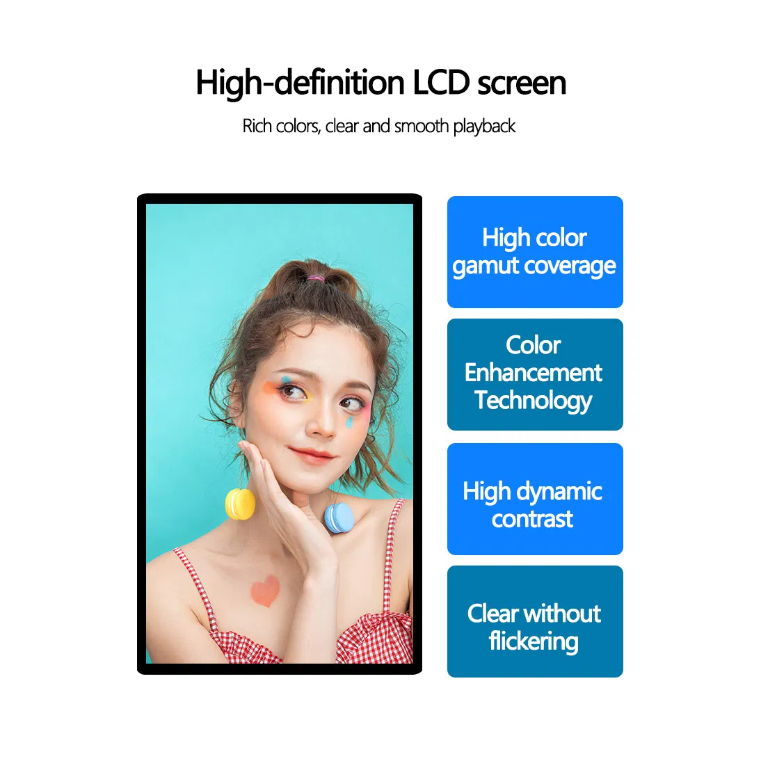 Modern Touch Display Terminal Floor Stand Digital Panel Smart Advertising Machine