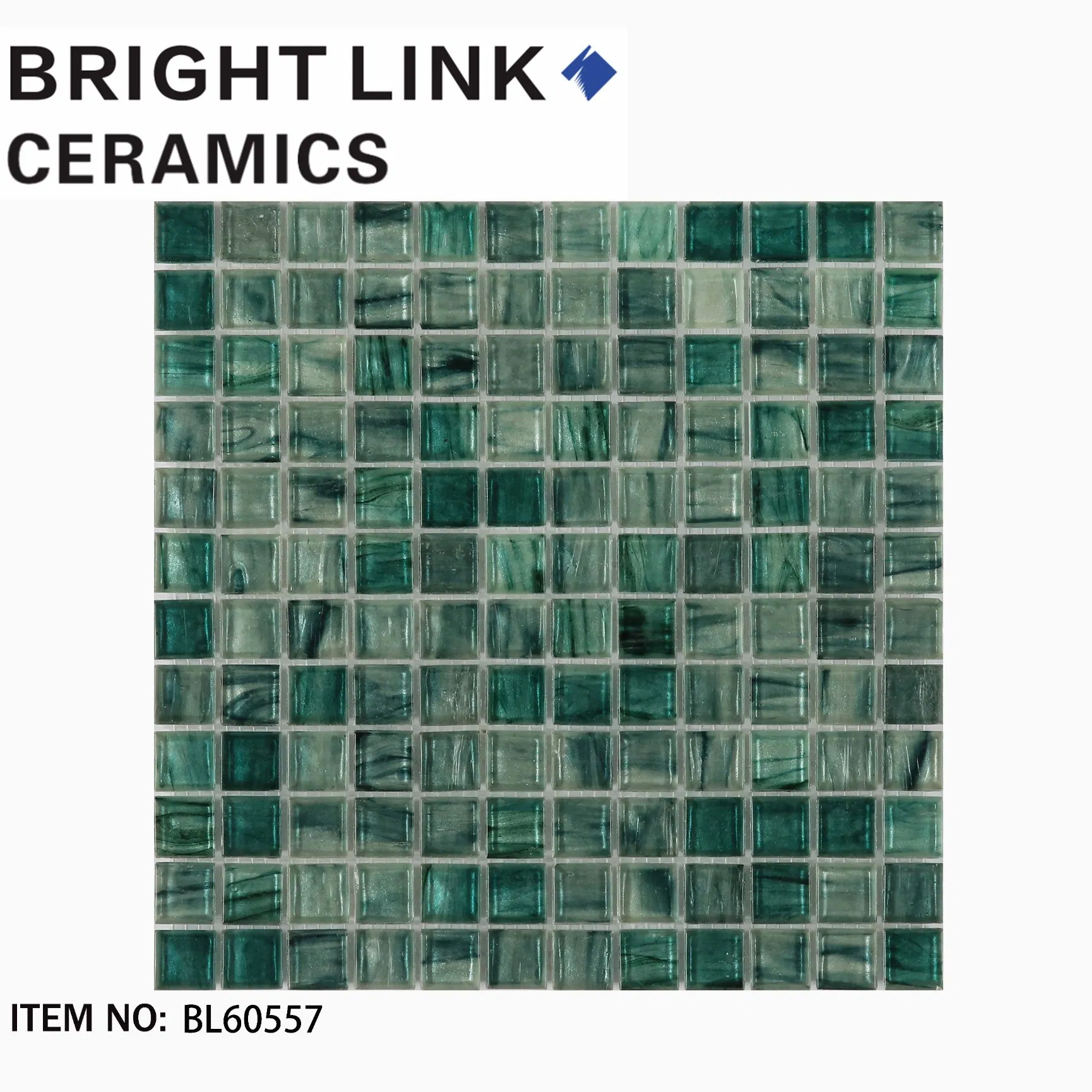 Мозаика для стен и пола из стекла, 23x23 мм, микс цветов