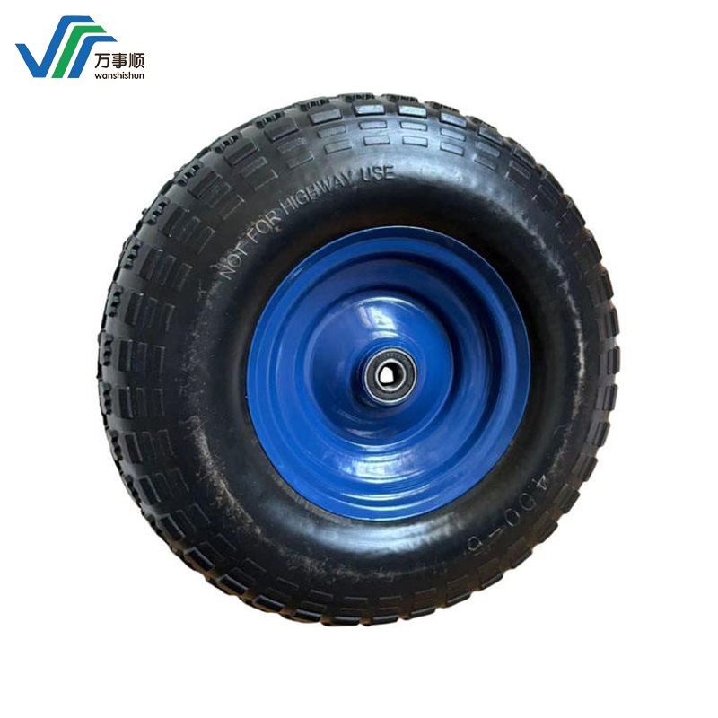 16 Inch Solid Rubber Polyurethane Foaming Flat Free PU Foam Wheels for Trolley