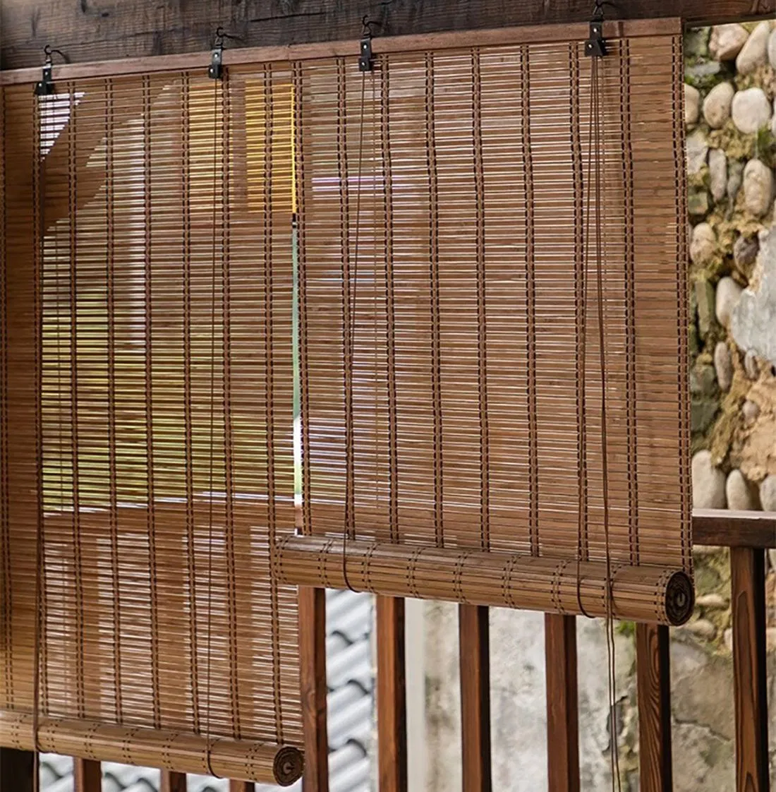 China Direct Factory Bamboo Blinds Indoor Home Decoration Window Blinds